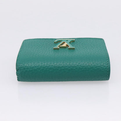 Louis Vuitton Capucines Leather, Green, Leather, Wallet
