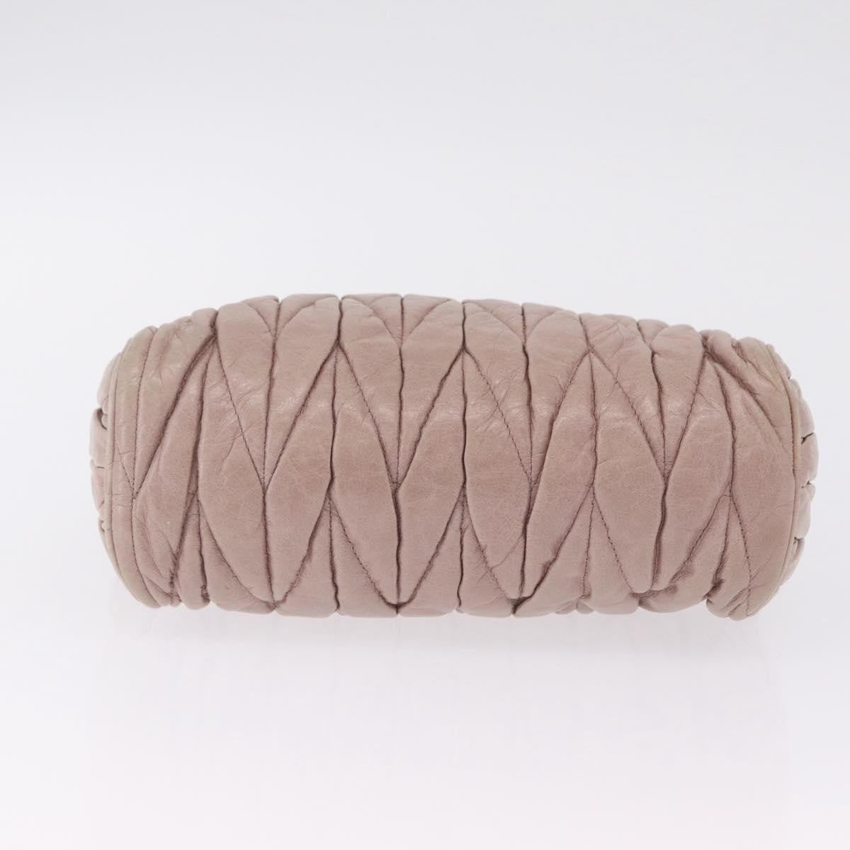Miu Miu Shoulder Matelasse Leather, Pink, Leather, Shoulder Bag