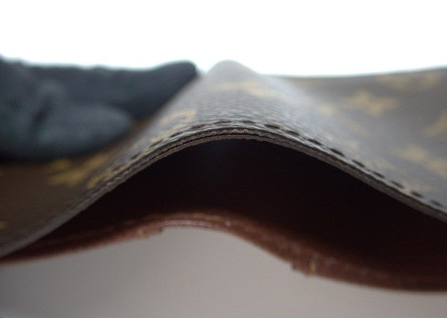 Louis Vuitton Bifold Card Case canvas, Brown, Leather, Clutch