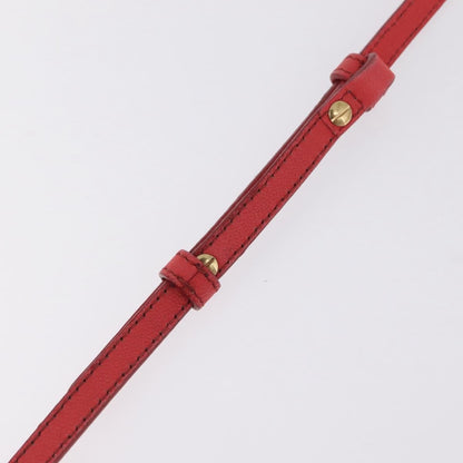 Celine Trio Leather, Red, Leather, Crossbody Bag