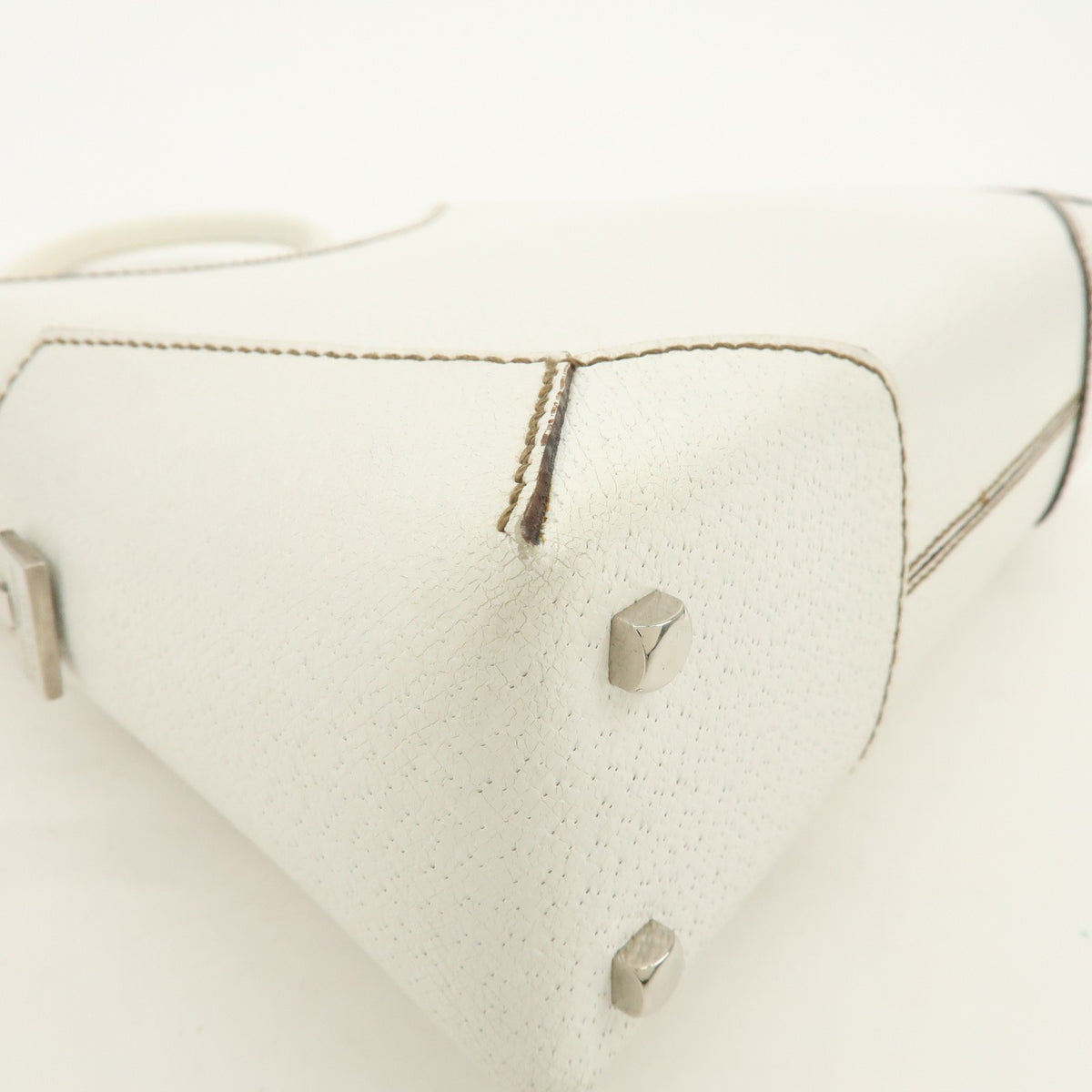 Salvatore Ferragamo Shoulder Bag Leather, White, Leather, Shoulder Bag