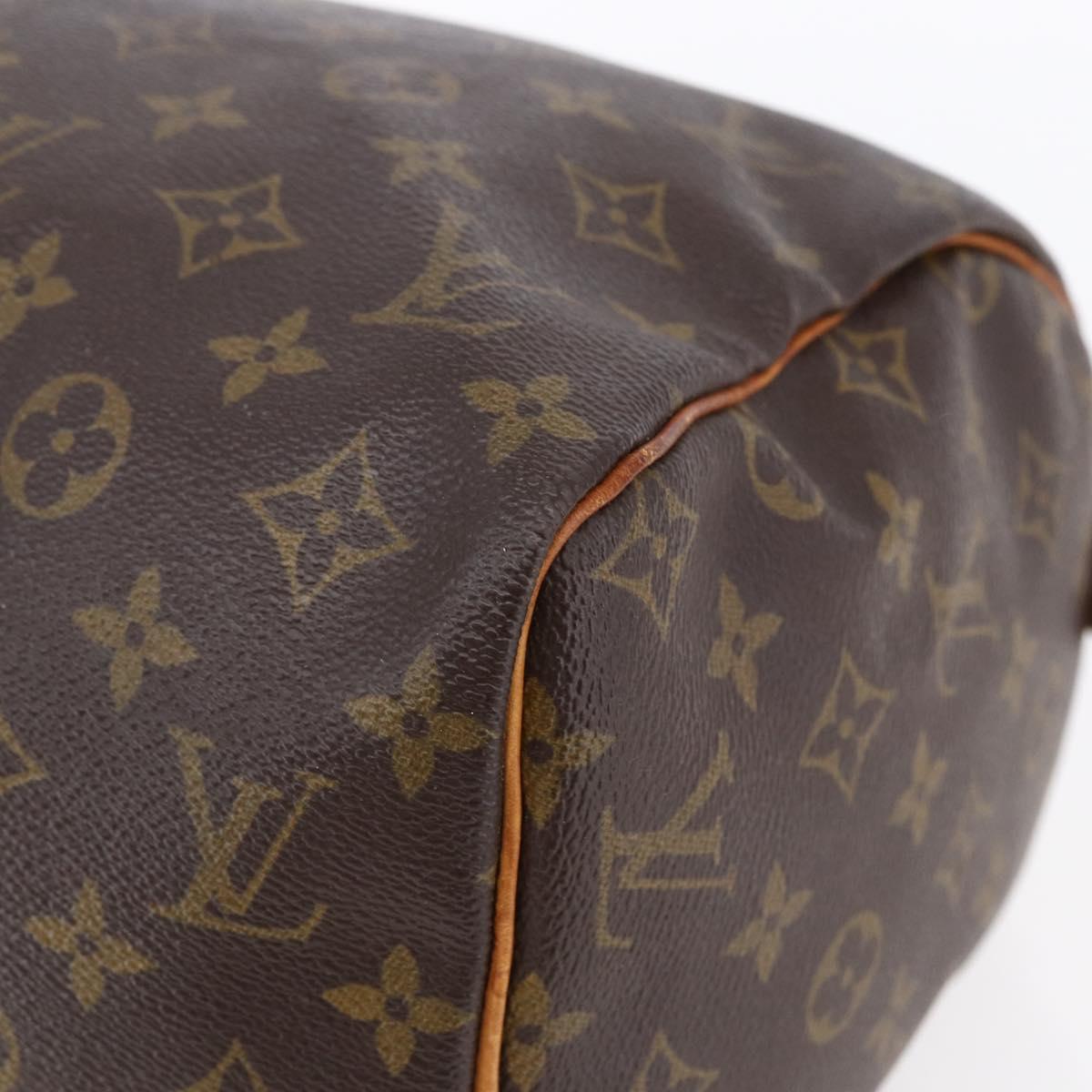 Louis Vuitton Speedy Handbag Monogram Canvas, BROWN, CANVAS, Handbag