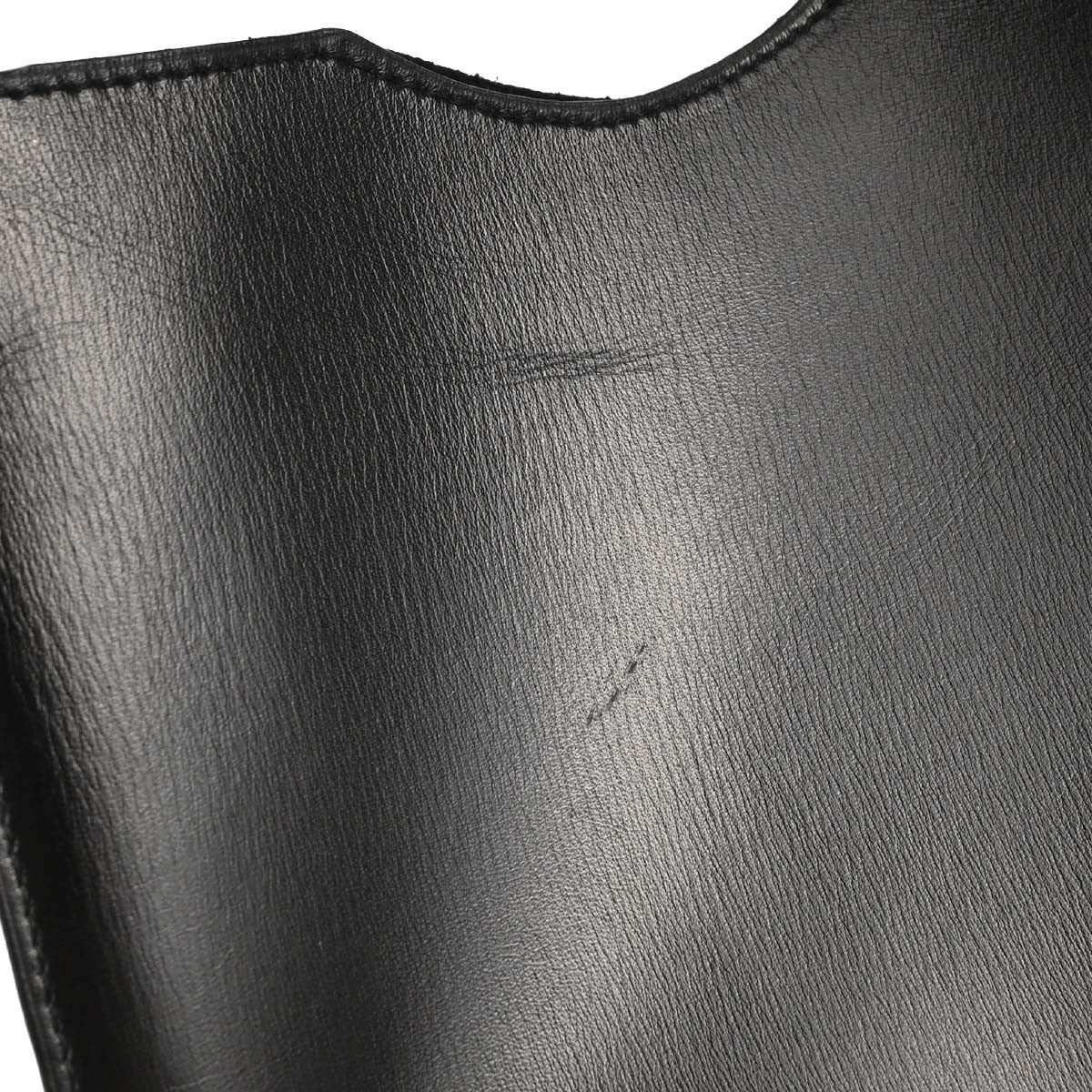 Hermes Onimaitou Pochette Box Calf, Black, Leather, Clutch
