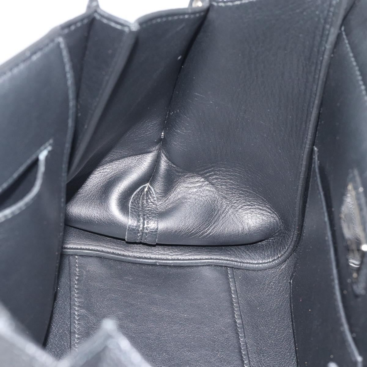 Salvatore Ferragamo Sofia Satchel Grainy Leather, Black, Leather, Handbag