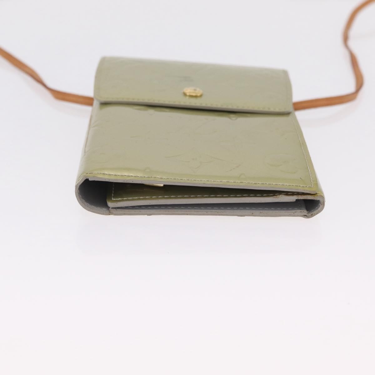 Louis Vuitton Walker Monogram Vernis, Gray, Patent Leather, Wallet