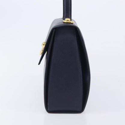 Celine Handbag Leather, Navy, Leather, Handbag