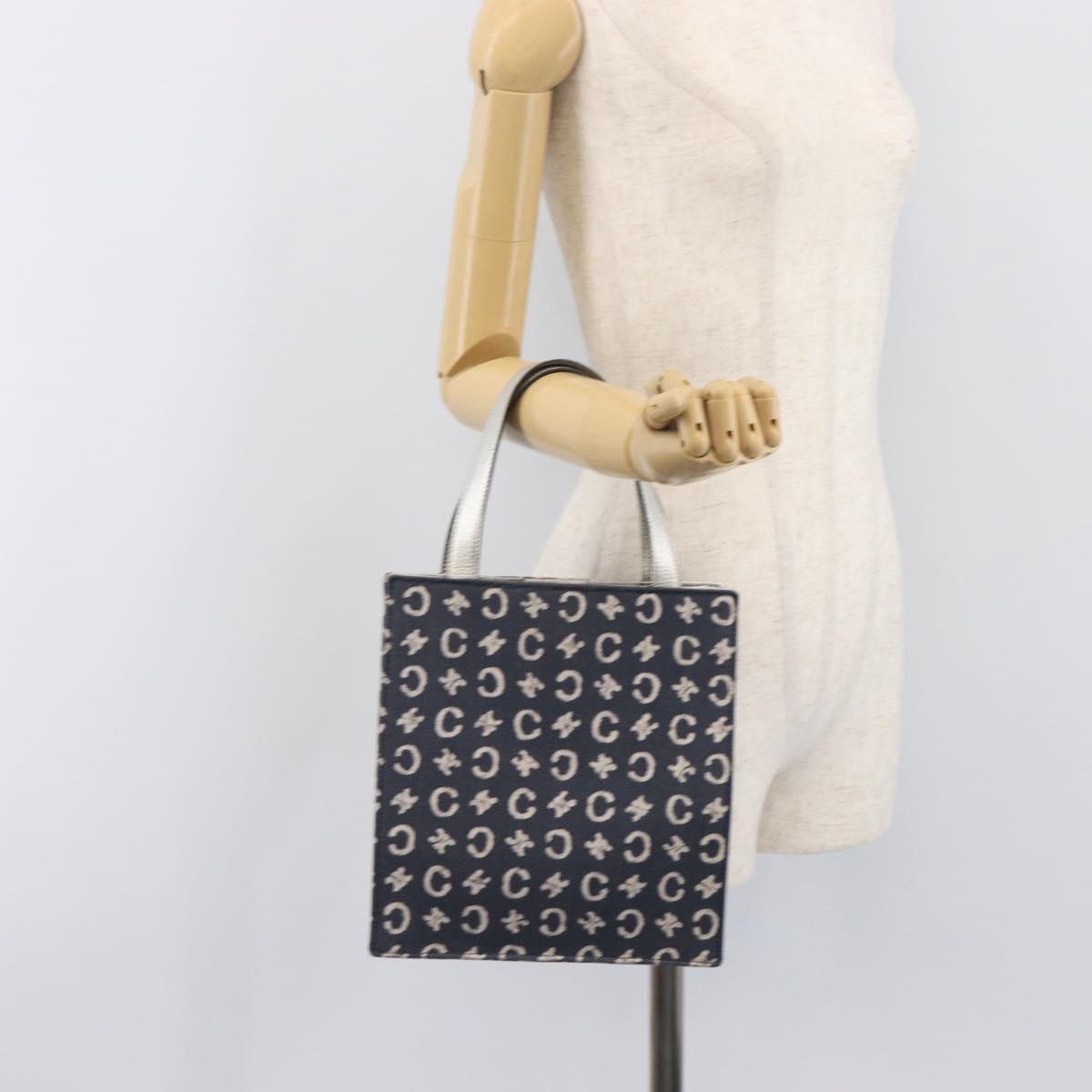 Celine C Macadam Canvas, Navy, Canvas, Handbag