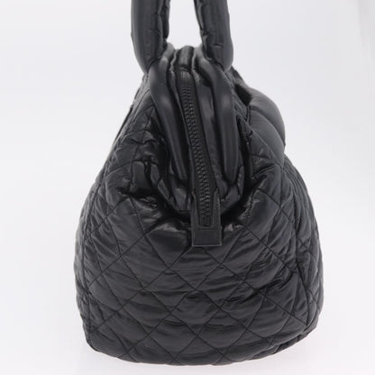 Chanel Coco Cocoon Bowling Quilted Nylon, Black, Nylon, Handbag