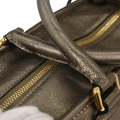 Loewe Amazona Leather, Gold, Leather, Handbag