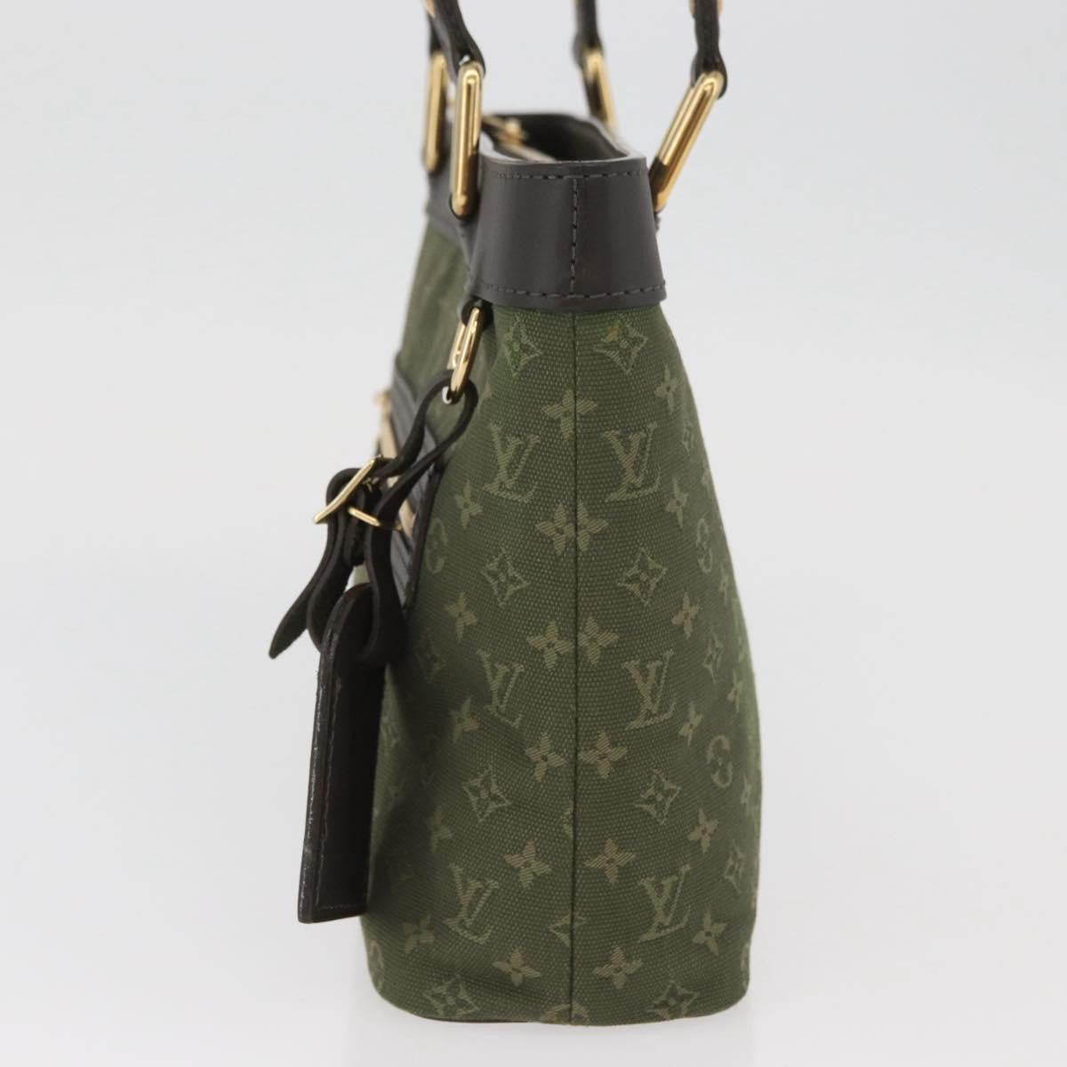 Louis Vuitton Lucille Mini Lin, Khaki, Canvas, Handbag