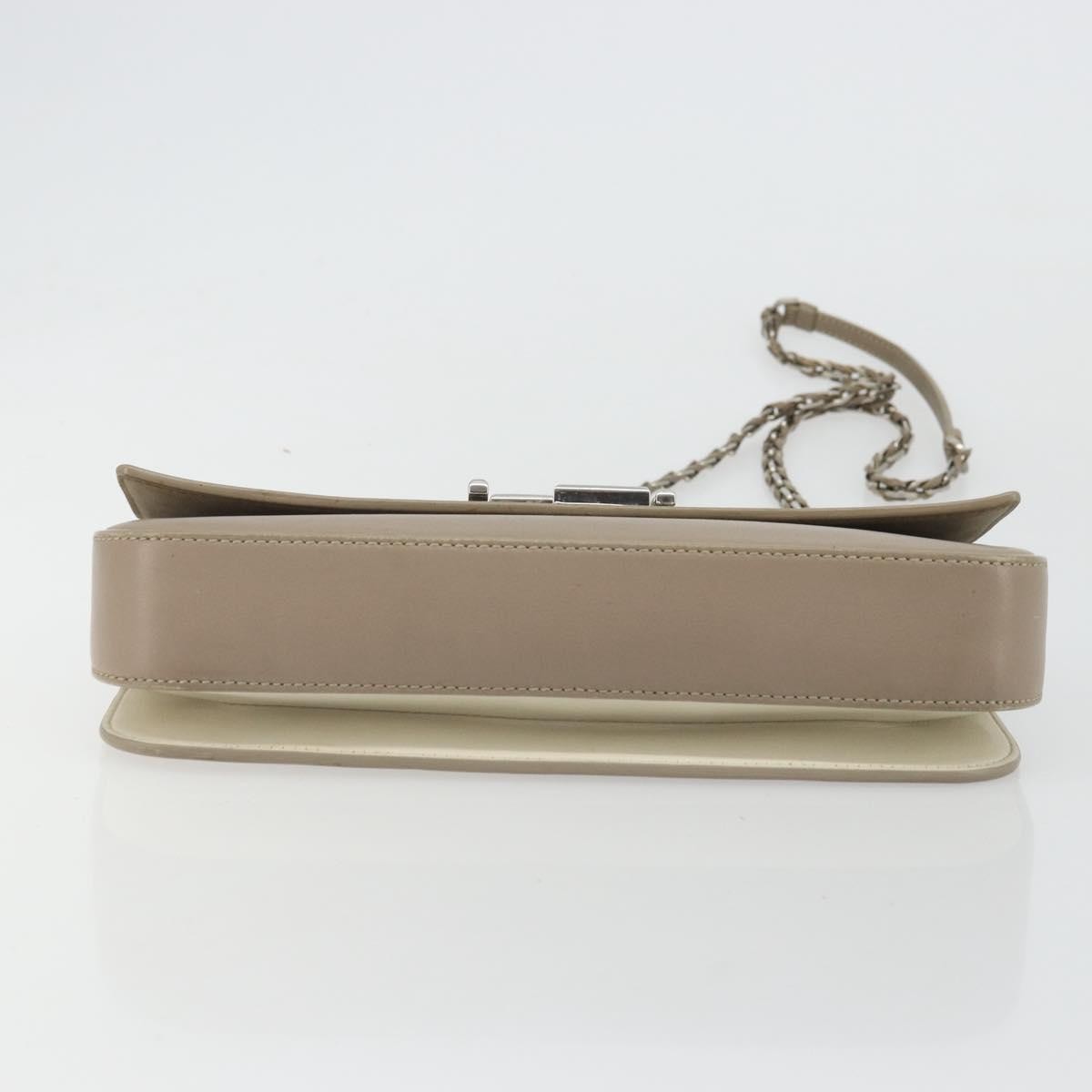 Fendi 3Baguette Convertible Calfskin, Beige, Leather, Crossbody Bag