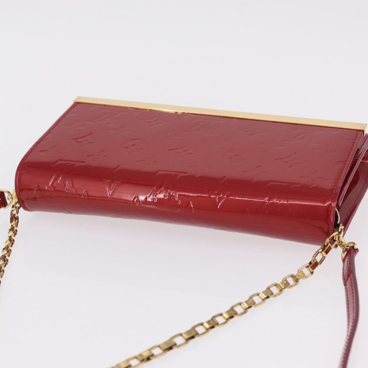 Louis Vuitton Ana Monogram Vernis, Pink, Patent Leather, Handbag
