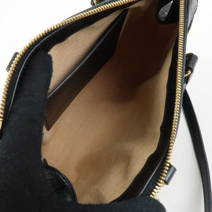 Gucci Ophidia Top Handle Leather, Black, Leather, Tote Bag
