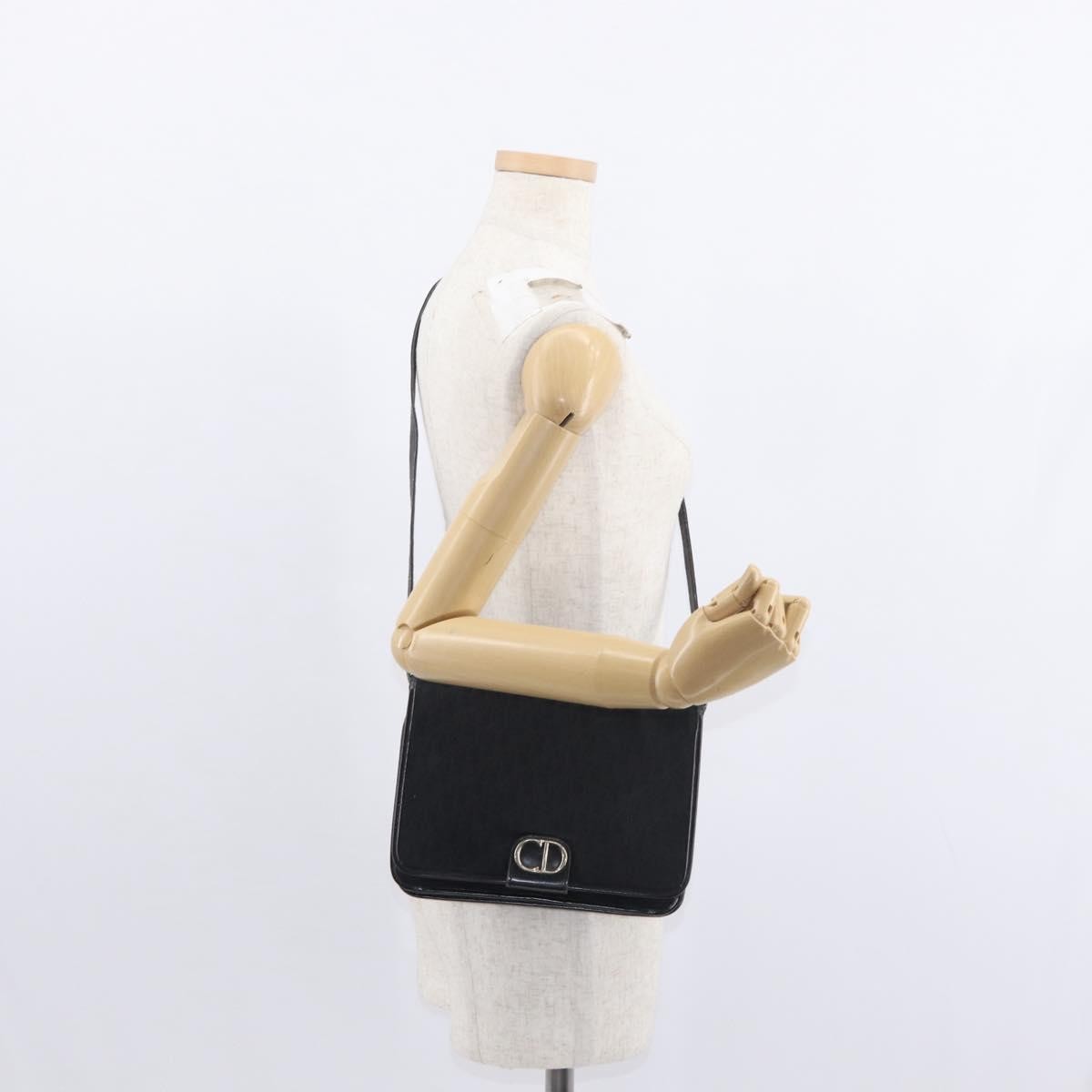 Christian Dior Vintage CD trotter Canvas, Black, Canvas, Shoulder Bag