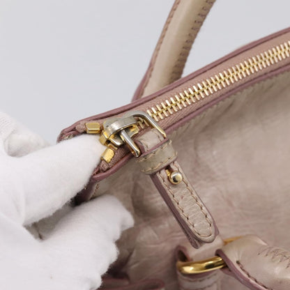 Miu Miu Vitello Lux Leather, Pink, Leather, Handbag