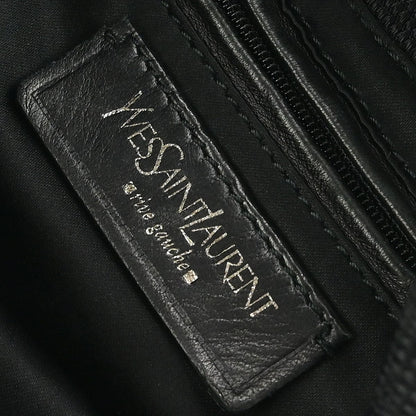 Saint Laurent Vintage Shoulder bag leather, Black, Nylon, Shoulder Bag
