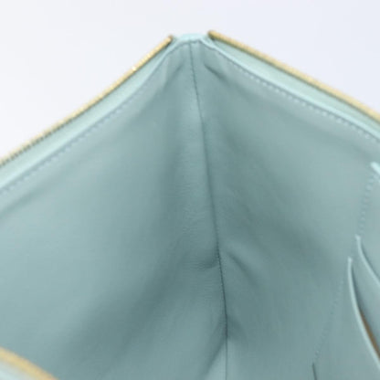 Celine Solo Leather, Green, Leather, Clutch