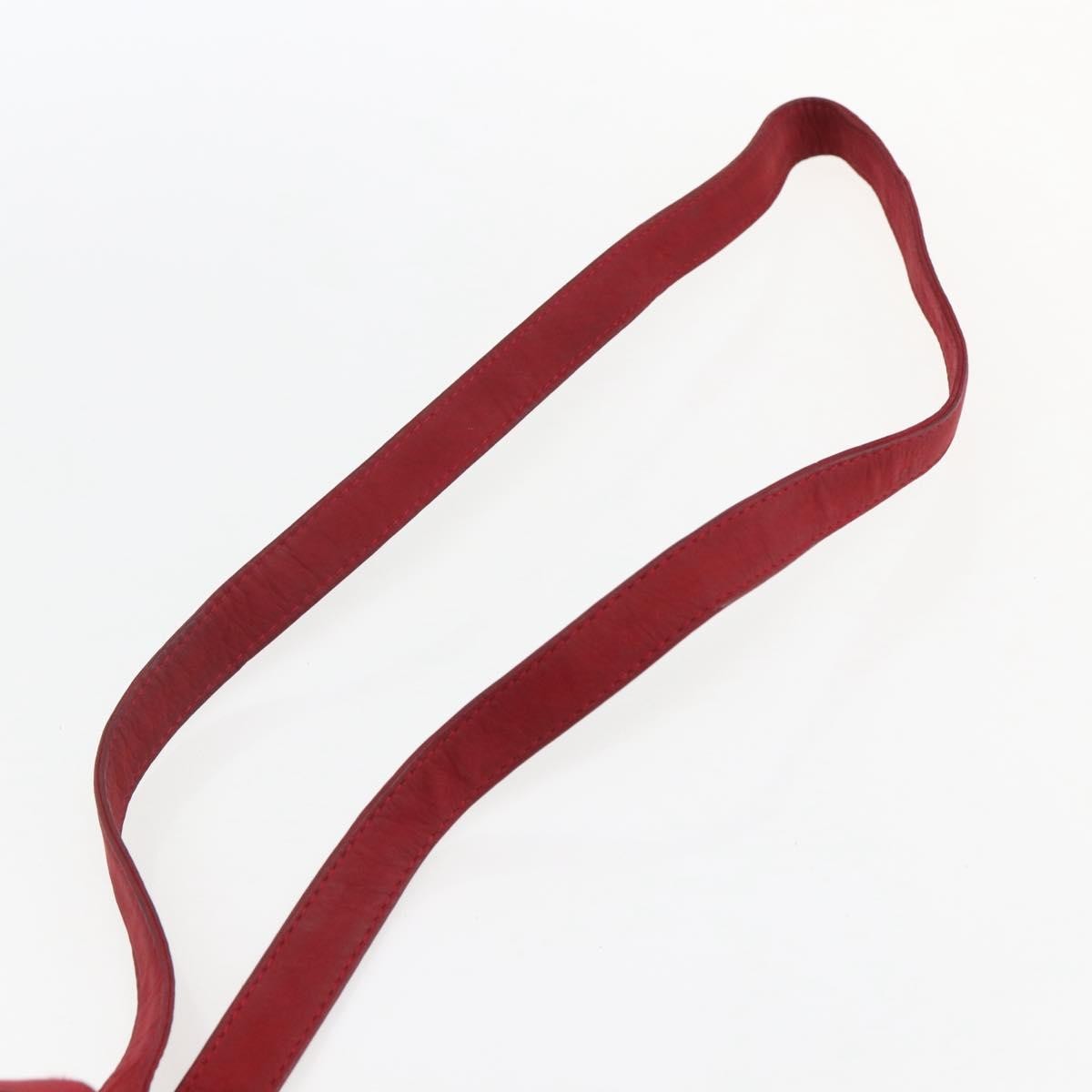 Loewe Anagram Leather, Red, Suede, Shoulder Bag