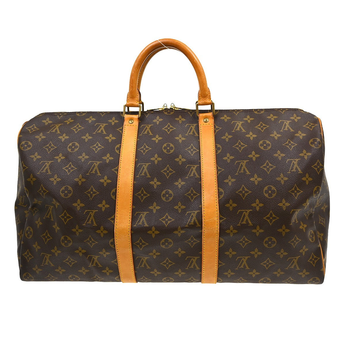 Louis Vuitton Keepall Monogram, Brown, Canvas, Travel Bag