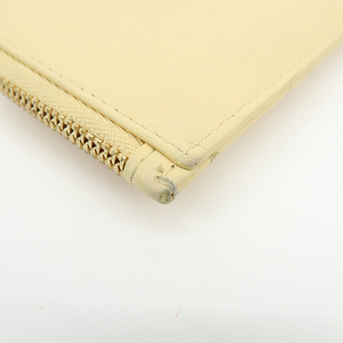 Christian Dior Lady Dior Card Holder Cannage Quilt Patent, Yellow, Leather, Card Holder