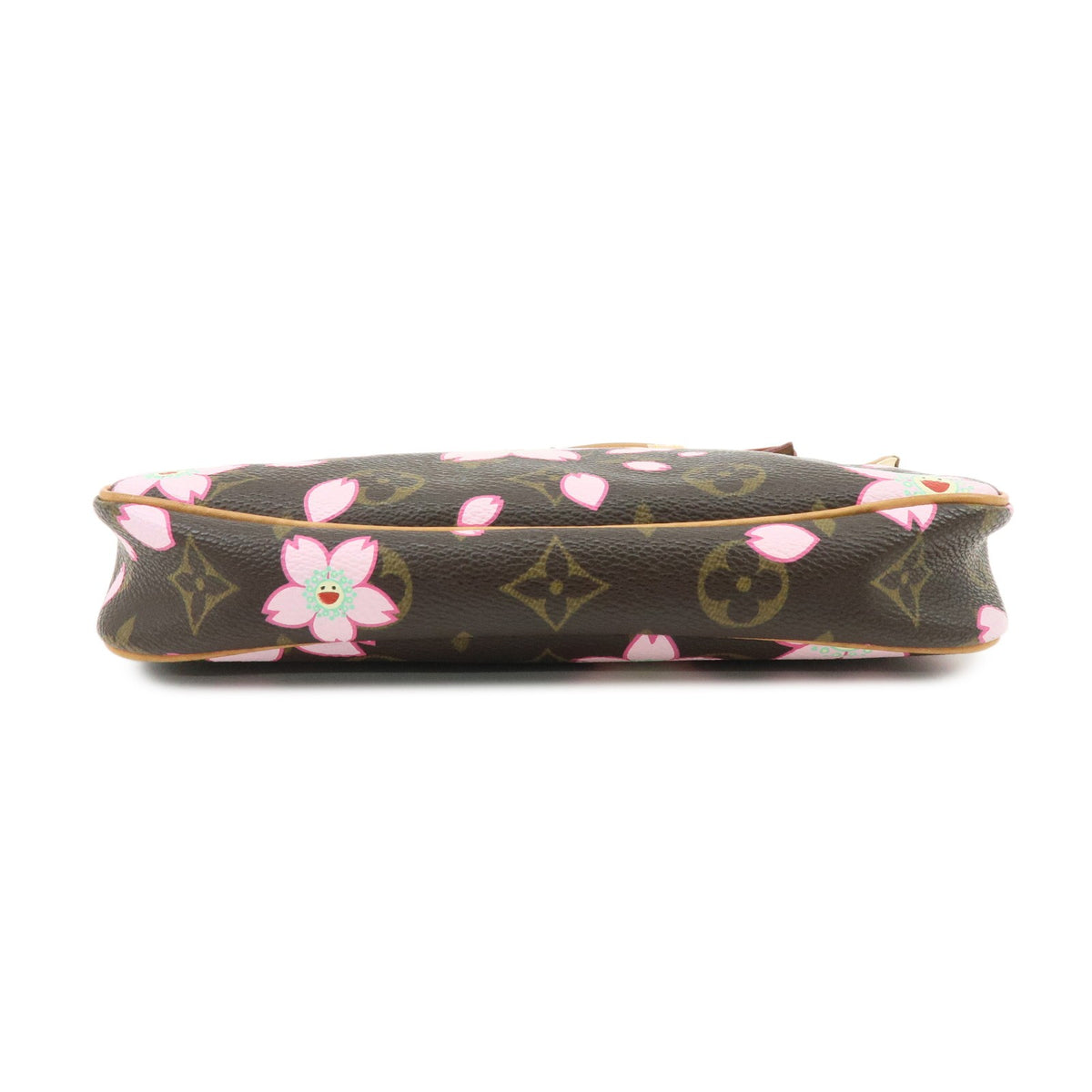 Louis Vuitton Pochette Accessoires Limited Edition Cherry Blossom Monogram, Brown, Canvas, Clutch