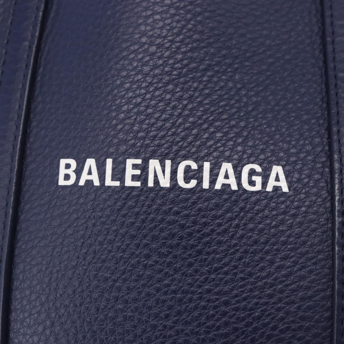 Balenciaga Everyday Tote Leather, Navy, Leather, Tote Bag