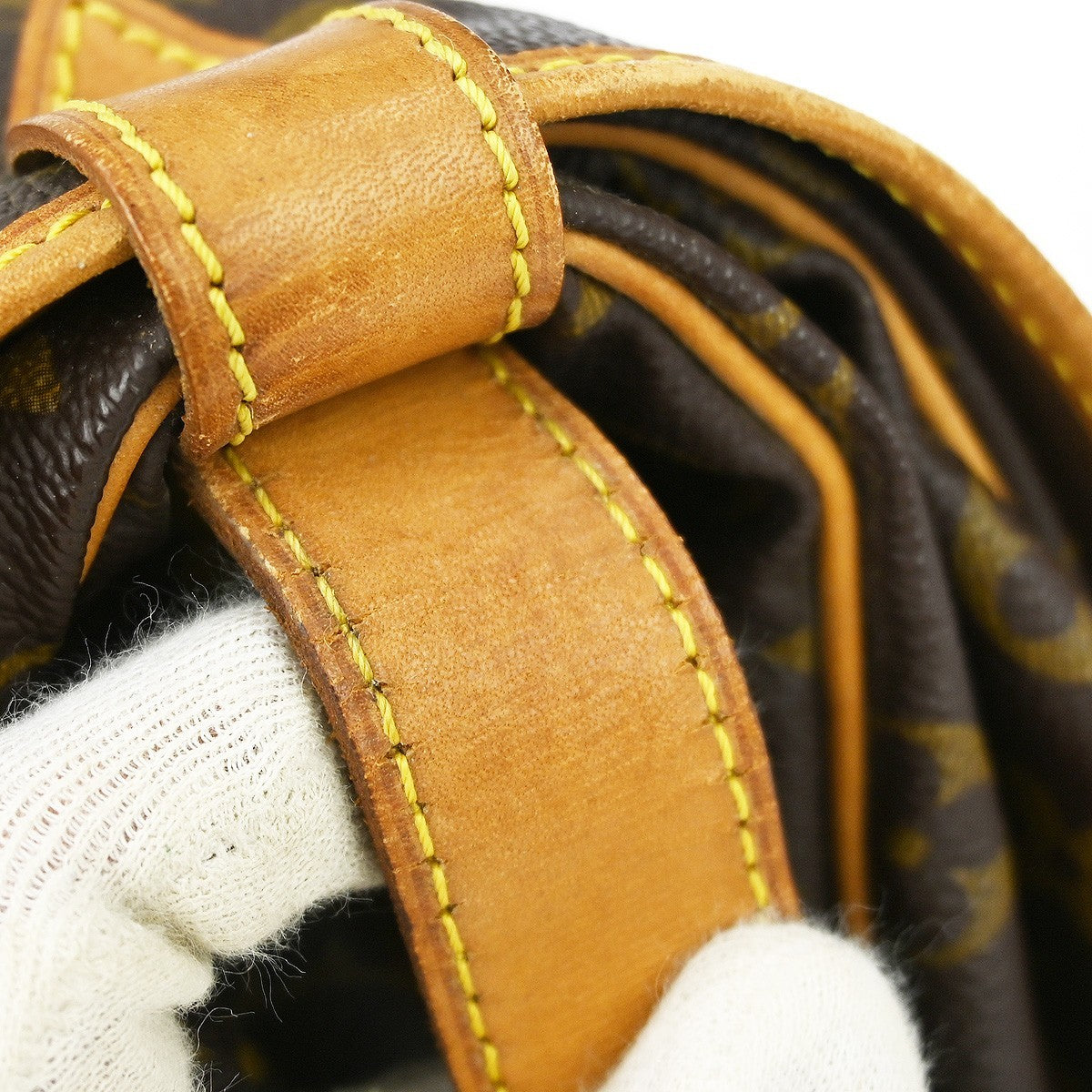 Louis Vuitton Saumur Monogram, Brown, Canvas, Shoulder Bag