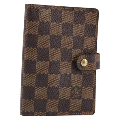 Louis Vuitton Ring Agenda Cover Damier, Brown, Canvas, Briefcase