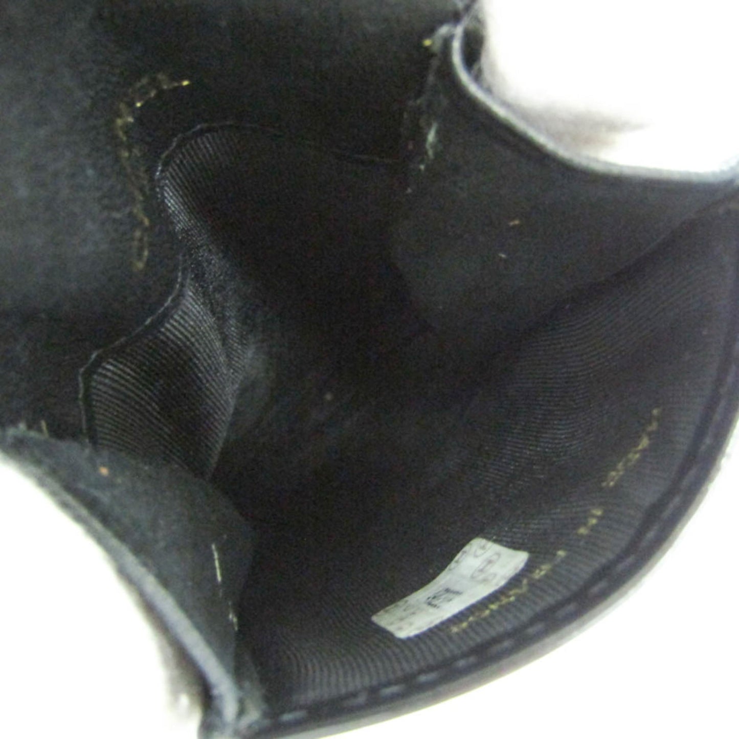Chanel Key Pouch Patent, Black, Leather, Clutch