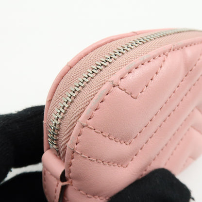 Gucci GG Marmont Key Matelasse Leather, Pink, Leather, Clutch
