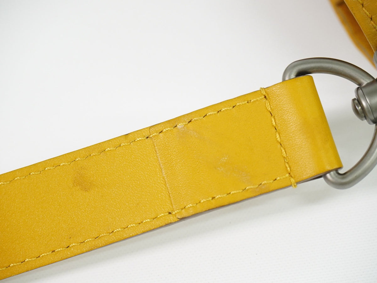 Louis Vuitton Tadao Damier Infini Leather, Yellow, Leather, Handbag