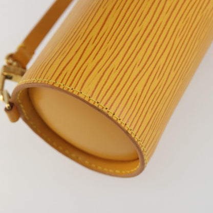 Louis Vuitton Soufflot Pochette Epi Leather, Yellow, Leather, Clutch