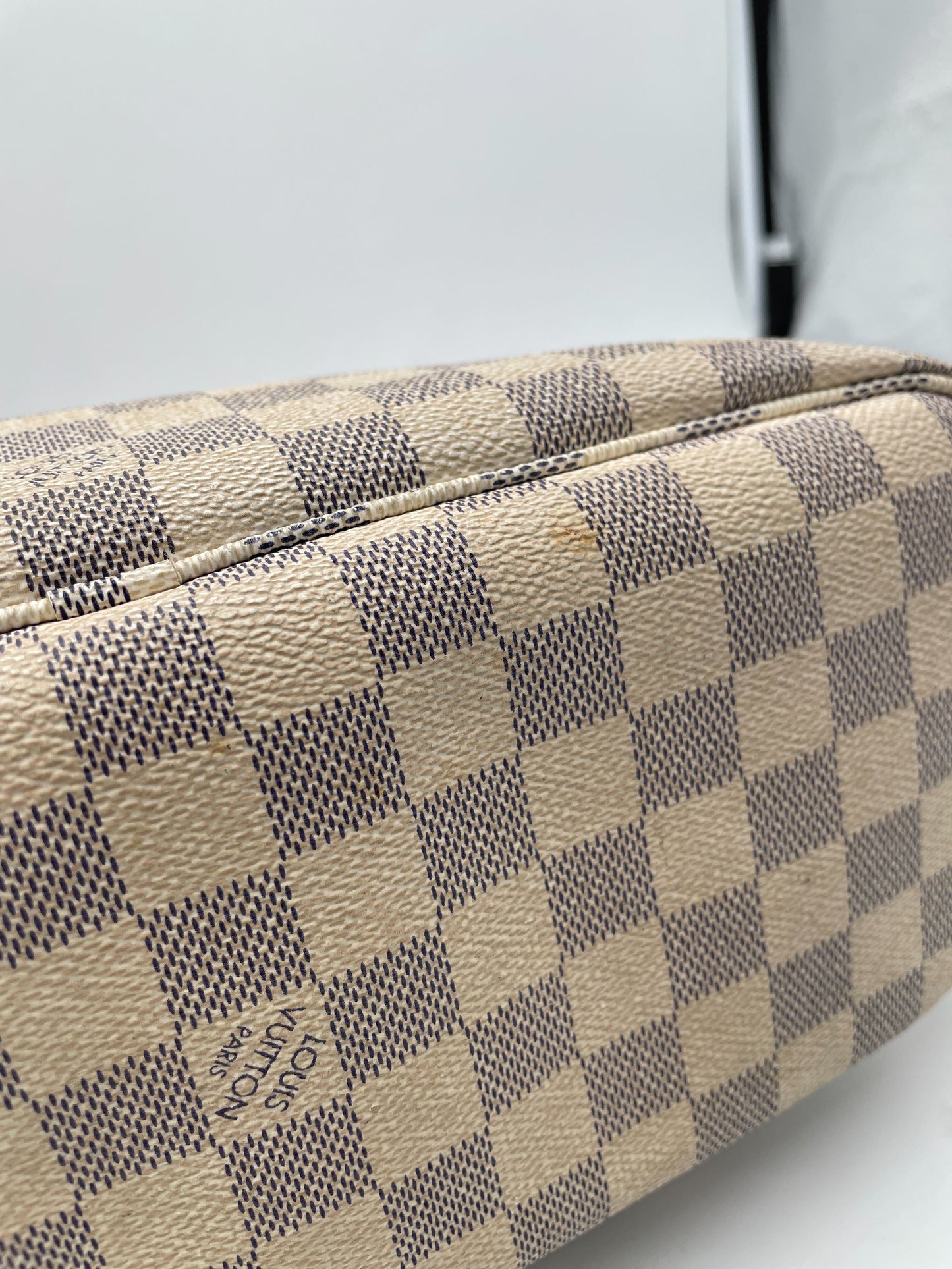 Louis Vuitton Neverfull Tote Damier, BLACK, CANVAS, Tote bag