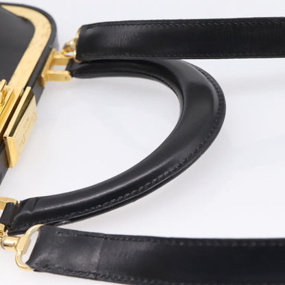 Christian Dior Shoulder Leather, Black, Leather, Shoulder Bag