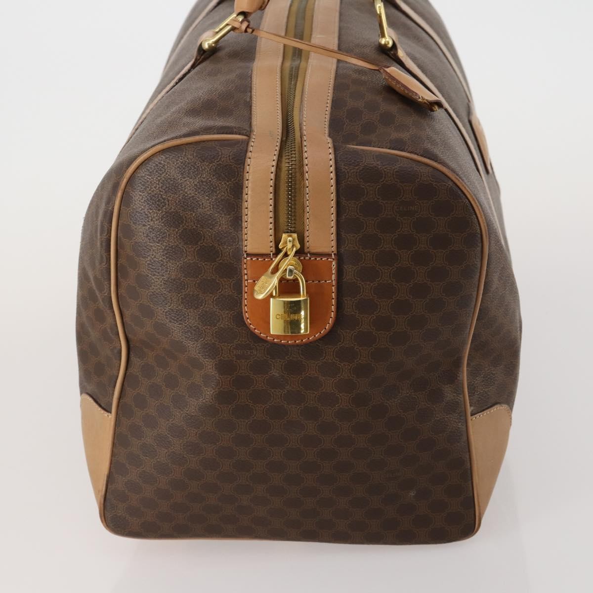 Celine Vintage Canvas, Brown, Canvas, Travel Bag