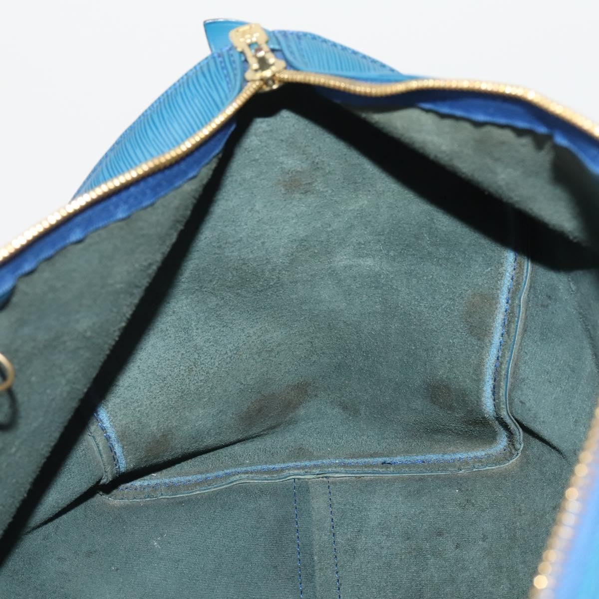 Louis Vuitton Keepall Bag Epi Leather, Blue, Leather, Travel Bag