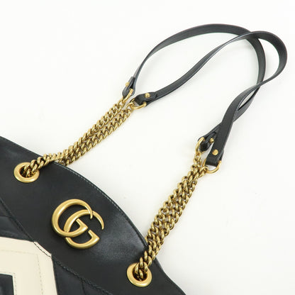 Gucci GG Marmont Chain Matelasse Leather, Black, Leather, Crossbody Bag