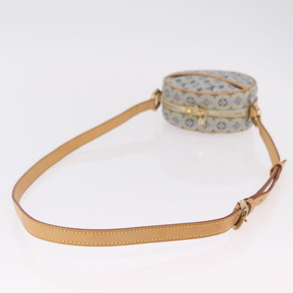 Louis Vuitton Jeanne Mini Lin, Blue, Canvas, Crossbody Bag