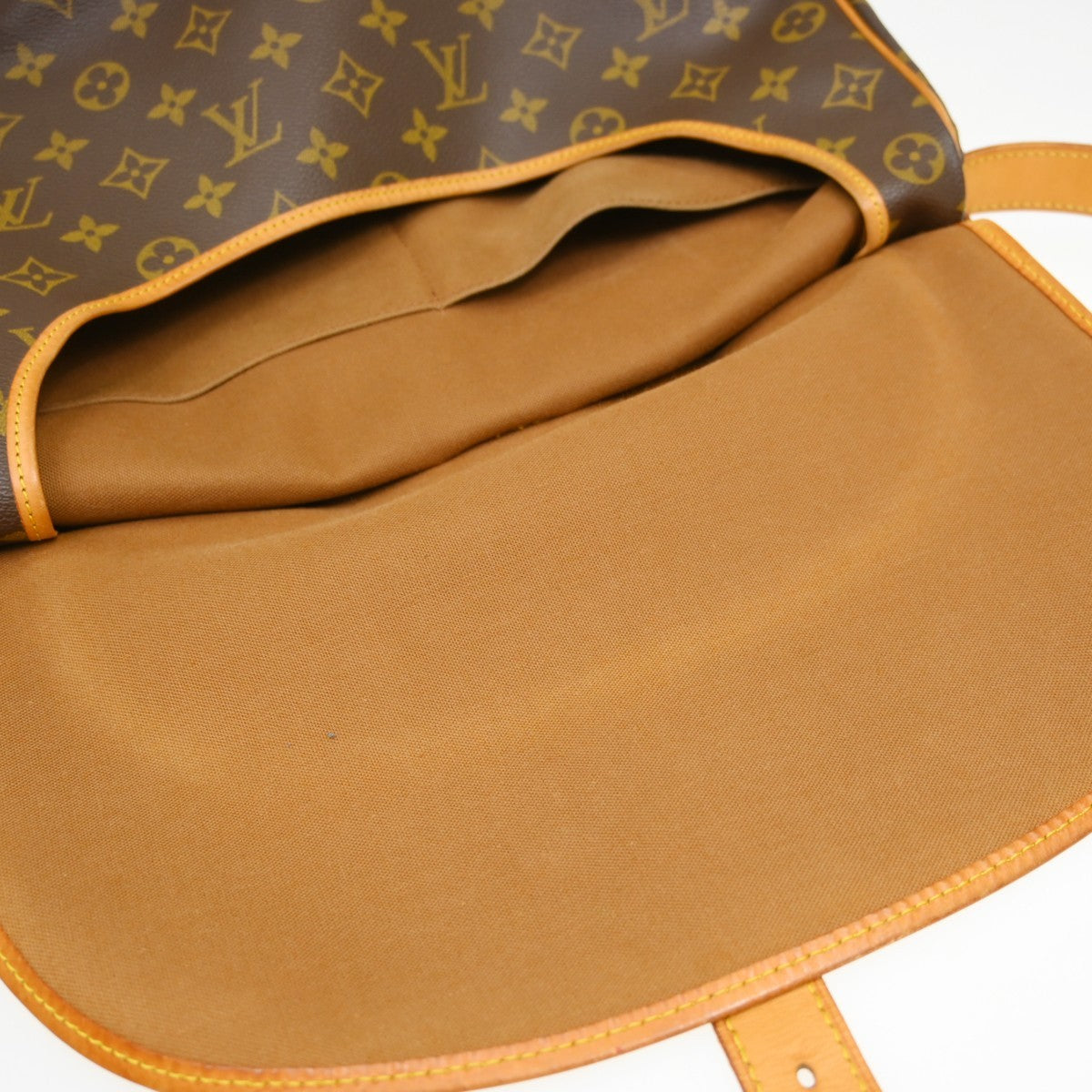 Louis Vuitton Saumur Monogram Canvas, Brown, Canvas, Shoulder Bag