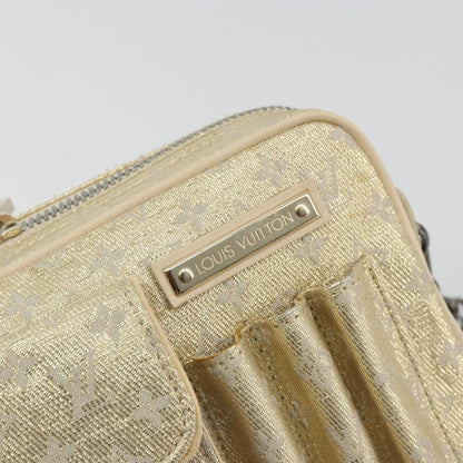 Louis Vuitton McKenna Mini Lin, Gold, Canvas, Shoulder Bag