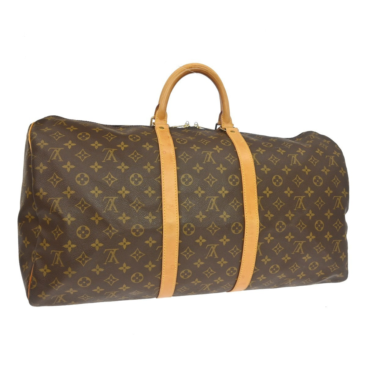 Louis Vuitton Keepall Monogram Canvas, Brown, Canvas, Travel Bag