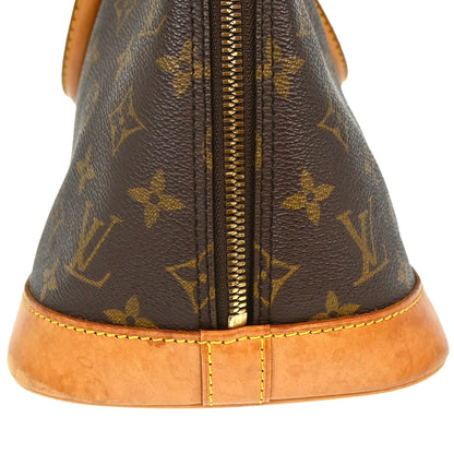 Louis Vuitton Alma Monogram Canvas, Brown, Canvas, Handbag