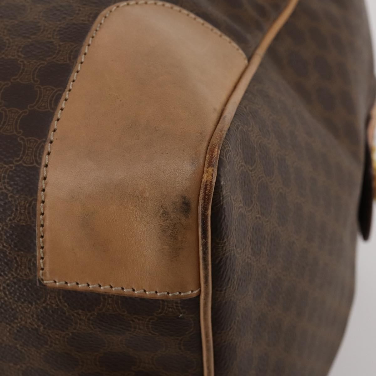 Celine Vintage Canvas, Brown, Canvas, Travel Bag