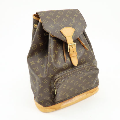 Louis Vuitton Vintage Montsouris Monogram Canvas, Brown, Canvas, Backpack