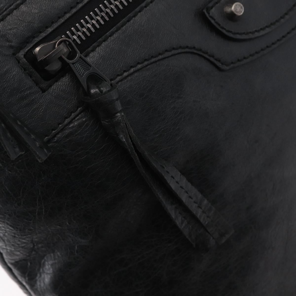 Balenciaga Arena Day Messenger Classic Studs Leather, Black, Leather, Handbag
