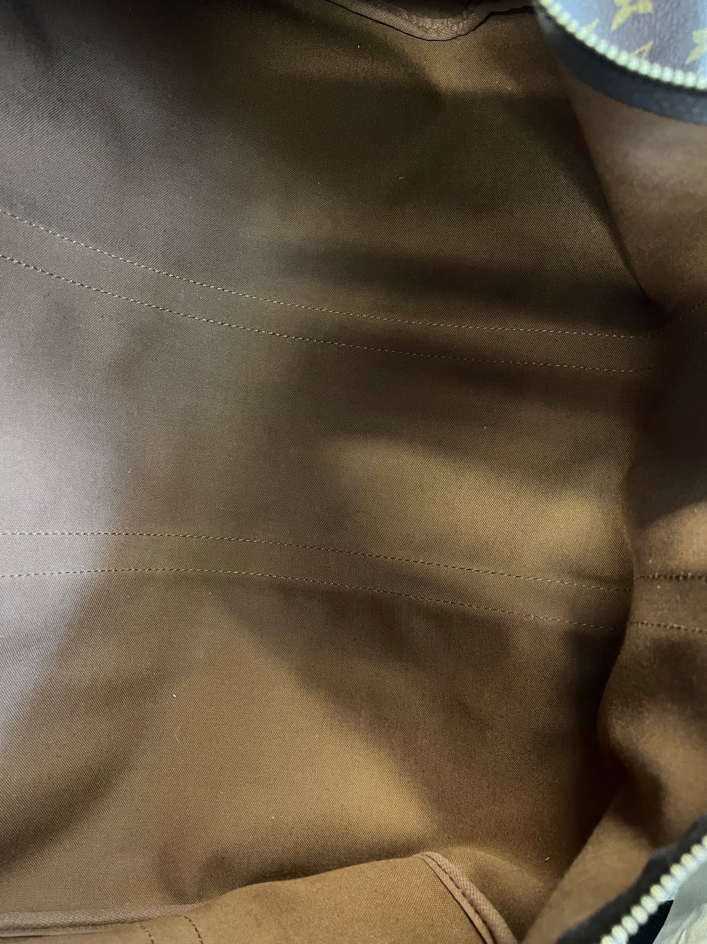 Louis Vuitton Keepall Bandouliere Monogram Canvas, Brown, Canvas, Travel Bag