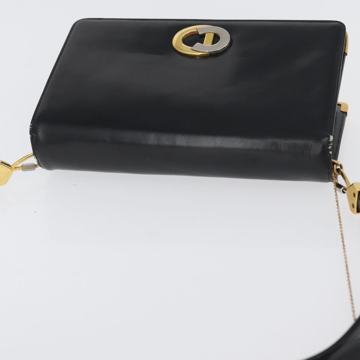 Christian Dior CD Shoulder bag Leather, Black, Calfskin, Shoulder Bag