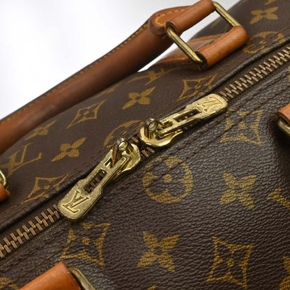 Louis Vuitton Keepall Monogram Canvas, Brown, Canvas, Travel Bag