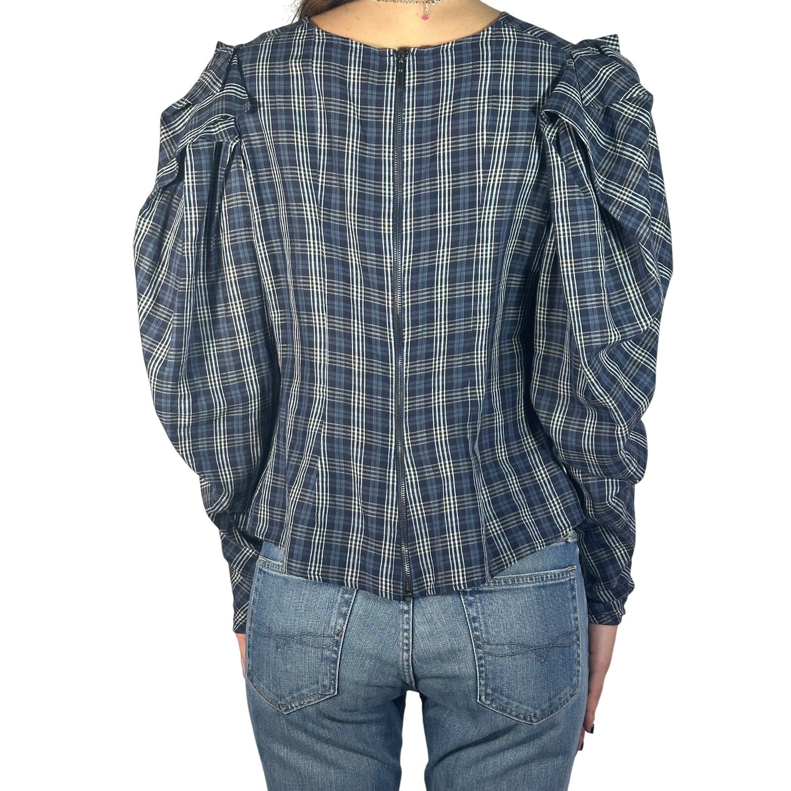 Evi Grintela Plaid Blouse