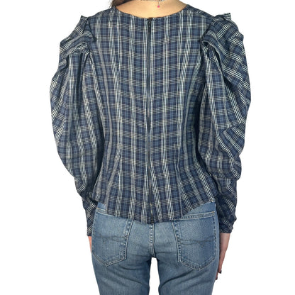 Evi Grintela Plaid Blouse